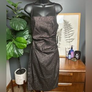 Vince Camuto Metallic Animal Print Dress